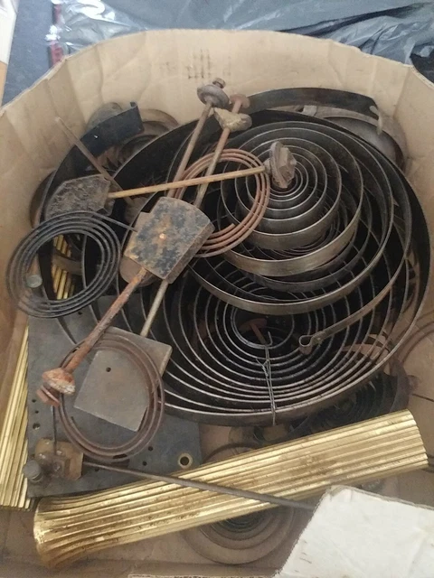 Job lot/Large Collection of old mixed clock parts for spares