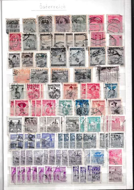 Sammlung Briefmarken Österreich