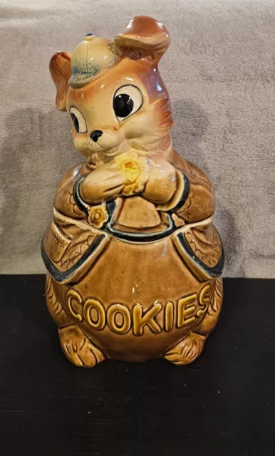 Vintage Royal Sealy Bunny Rabbit Cookie Jar, Empress By Haruta, Japan