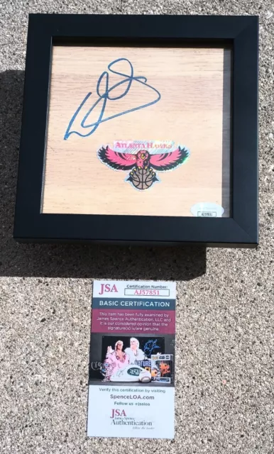 WESLEY MATTHEWS Atlanta Hawks SIGNED & FRAMED Floor JSA COA