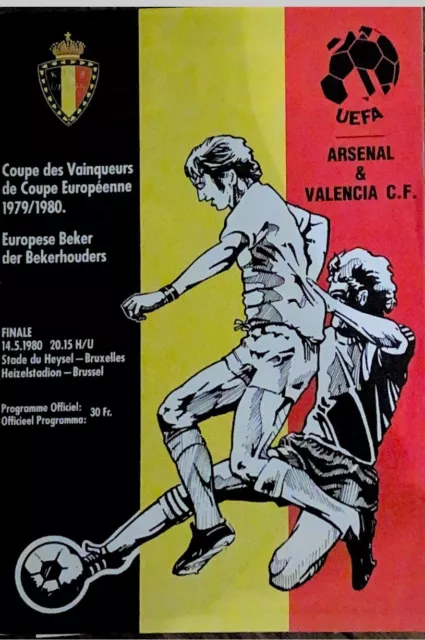 1979/80 European Cup Winners Cup Final Arsenal V Valencia - 14th May 1980