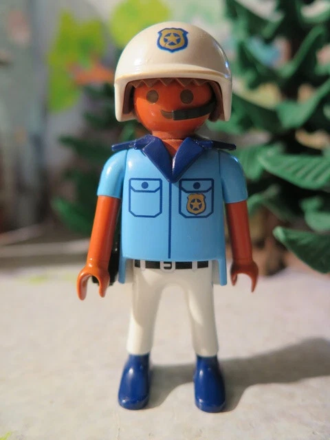 Figurine Playmobil Policier De Plage - Motard Quad Chemisette été - Occasion - Sports