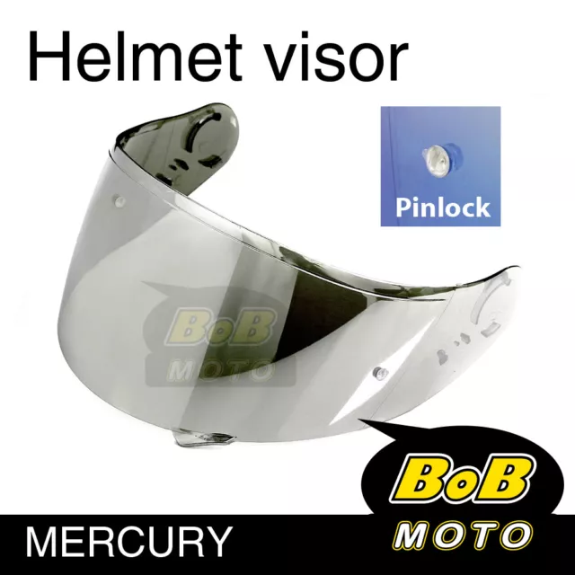 Chrome Motorcycle Tinted Shield Helmet Visor Pinlock Fit Shoei Neotec GT-Air AU