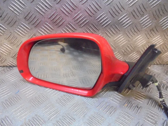 2008 AUDI A4 S Line 4DR MK4 8K SALOON PASSENGER WING MIRROR POWER FOLDING RED