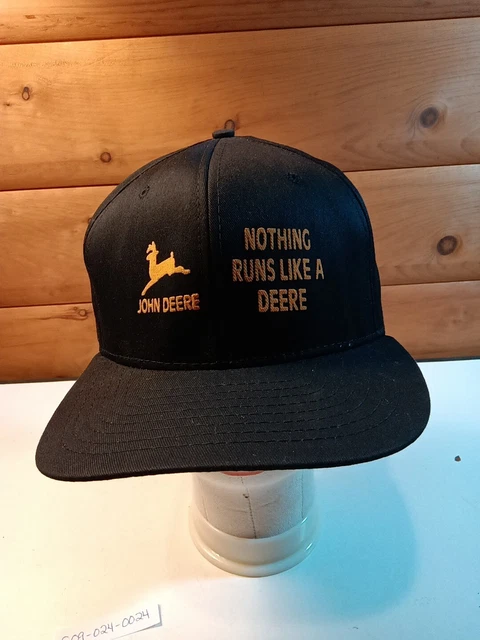 JOHN DEERE NOTHING Runs Like A Deere SnapBack Hat Baseball Cap New Era Black USA 16.27 PicClick UK