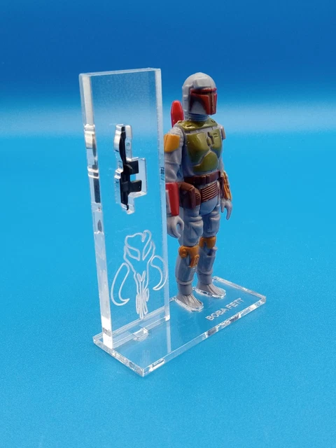 Star Wars Vintage Boba Fett Base Set  No 🔥  Toy Included 🔥 W/ Ethching