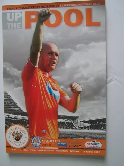 Blackpool, Leicester City, Championship, 2013, Football Programme