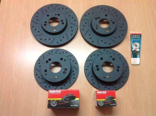 CIVIC TYPE R FN2 Front Rear Drilled Grooved MTEC Brake Discs Mintex civic-type-r-fn2-front-rear-drilled-grooved-mtec-brake-discs-mintex
