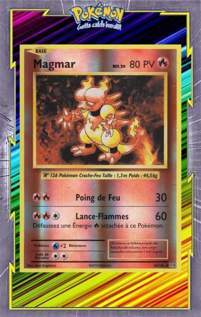 🌈Magmar Reverse - XY12:Evolutions - 20/108 - Carte Pokemon Française