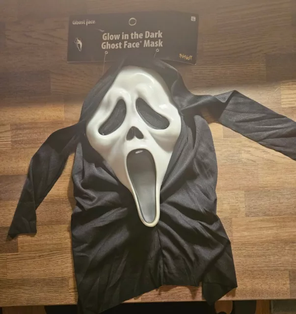 FunWorld GLOW-IN-THE-DARK SCREAM Ghostface Mask VHTF RARE