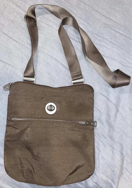 BAGGALLINI Light Brown Crossbody Purse Travel