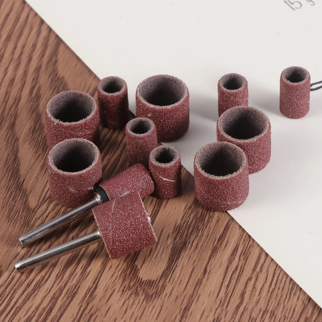 14 Pc Rullo Di Levigatura Per Trapano Colonna Kit Mandrino Gomma