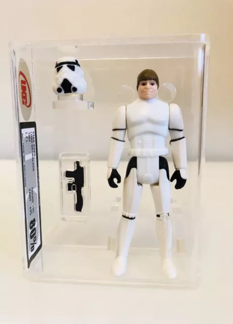 Vintage Star Wars - Luke Stormtrooper Disguise Last 17 - UKG 80% (80/85) Not AFA