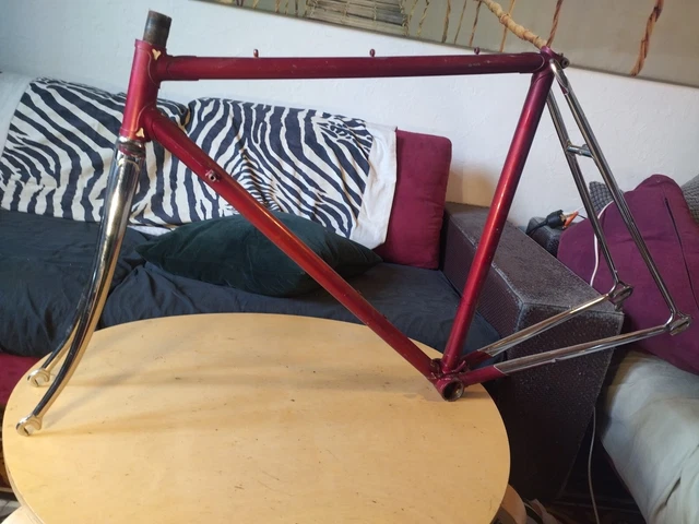 Cadre Vélo Dame Mixte Randonneuse 650B - Rubis Pitard, Acier (occasion)