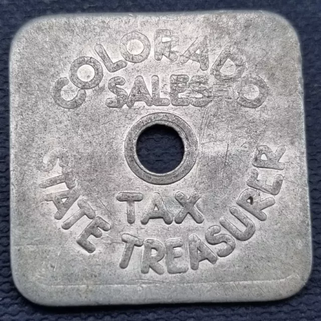 Colorado Sales Tax State Treasurer Token Coin A-35 1/5 Cent Series Lot -  ZP3.M3