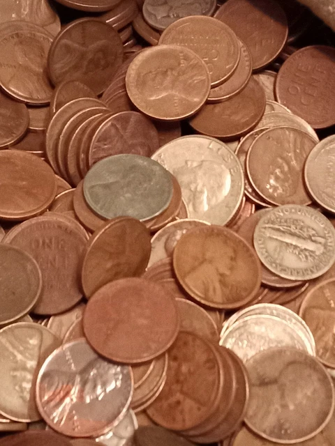 Lincoln wheat cent lot 24+ LBS pennies from old house Wheat Penny Vintage coins 20