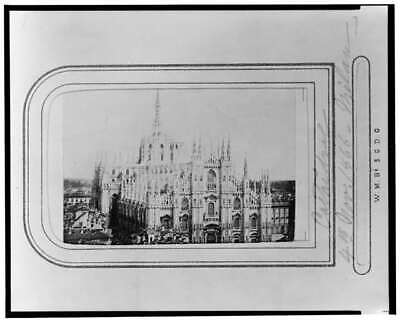 Photo:Exterior View,Duomo di Milano,Cathedral,Milan,Italy,November 4,1866