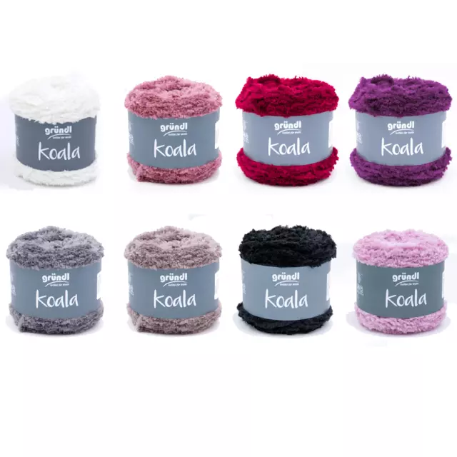 Gründl Koala 100g Kuschelwolle Strickwolle Stricken Häkeln Basteln (62,50 €/kg)