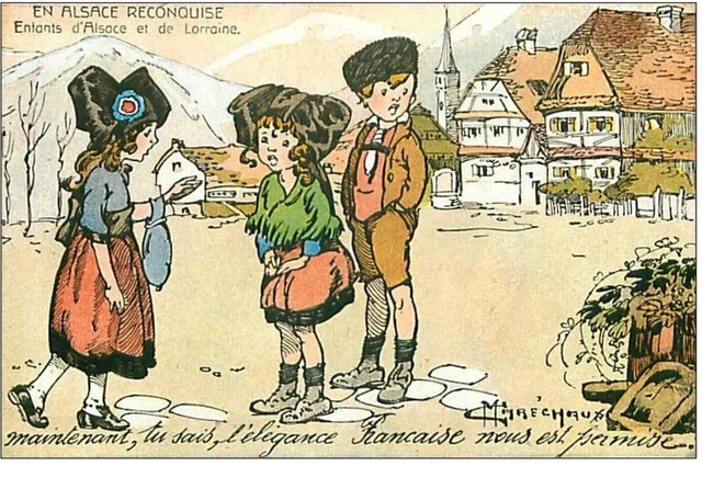 MILITAIRE.n°7288.EN ALSACE RECONQUISE.MAINTENANT TU SAIS,L'ELEGANCE FRANCAISE