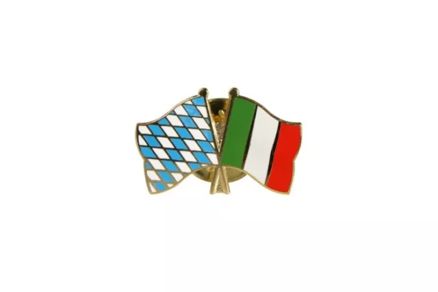 Bayern - Italien Flaggen Pin Fahnen Pins Fahnenpin Flaggenpin Anstecker