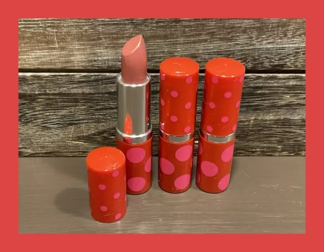 Lot of 3 Clinique x Kate Spade Pop Lip Colour + Primer Lipstick #02 Bare Pop