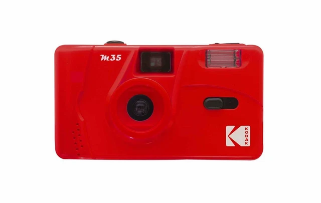 Cámara de película Kodak M35 Flame Scarlet analógica Kleinb