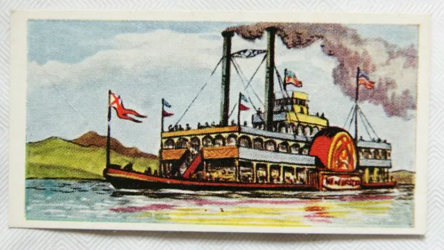 1961 Cooper's Tea card Transport through the ages No. 28 Mississippi River Steam