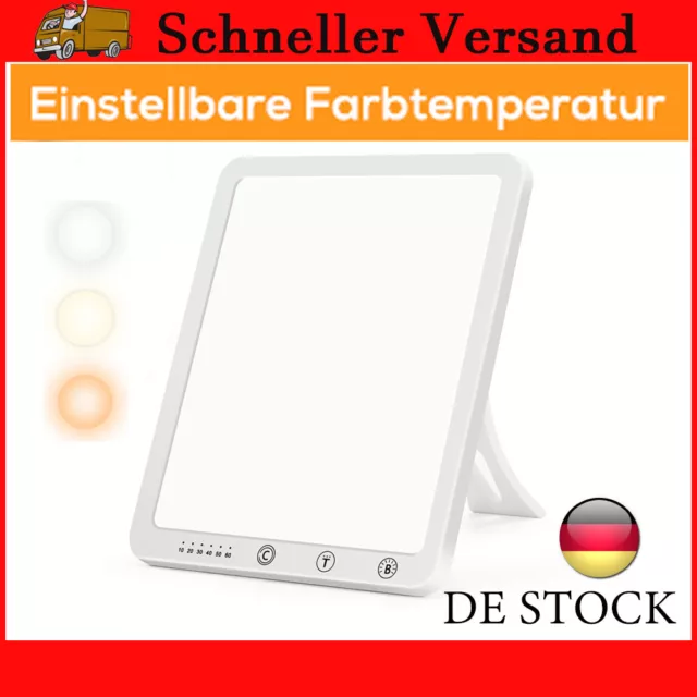 SAD Tageslichtlampe 10000 LUX LED Lampe Lichttherapie Dimmbar Timer tageslicht