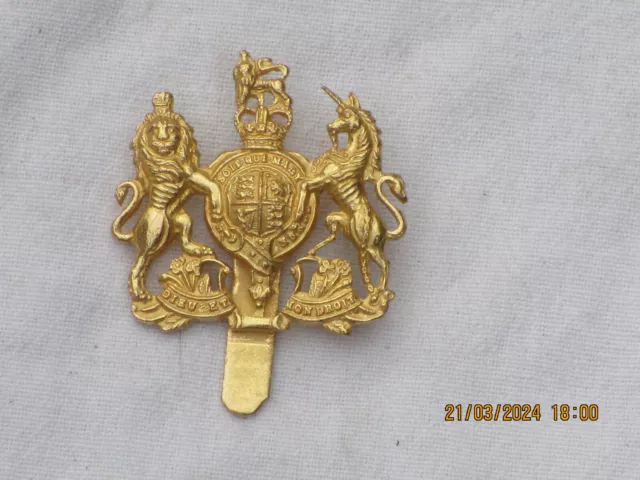 General Service Capbadge British Army, England, Messing,40x40mm,Firmin 2008