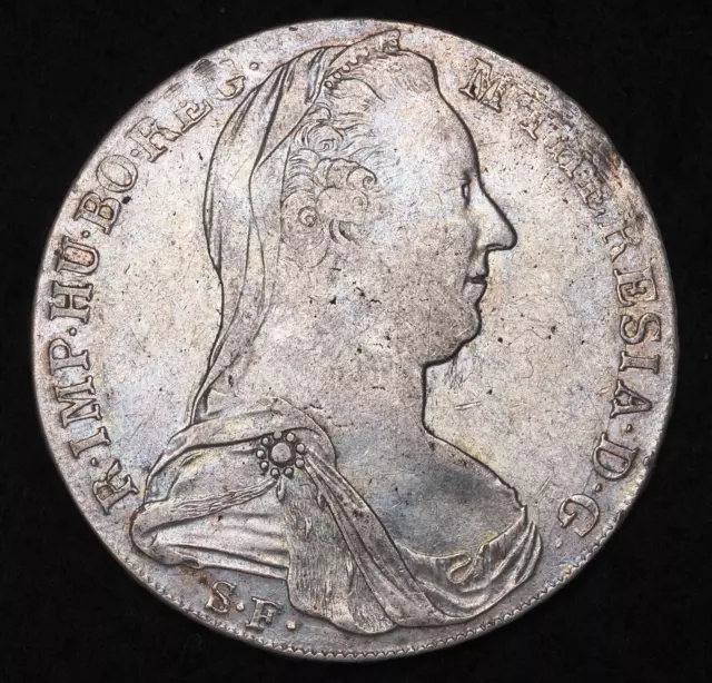 1780, Austria/Italia, María Teresa. Moneda de plata Thaler (golpeada 1828-41). ¡Milán!