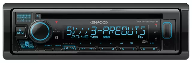 Kenwood KDC-BT950DAB CD/MP3-Autoradio DAB Bluetooth AUX-IN USB - KDC BT 950 DAB