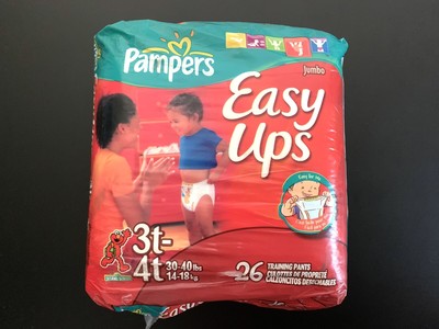 2002 VINTAGE PAMPERS Easy Ups Sesame Street Elmo 3T-4T 30 CT Rare New