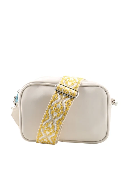 BPC BONPRIX COLLECTION borsa a tracolla donna bianca look casual