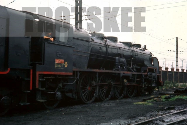 35mm Slide RENFE Spanish Railways Steam Loco 242 F 2003 Miranda 1968 Original