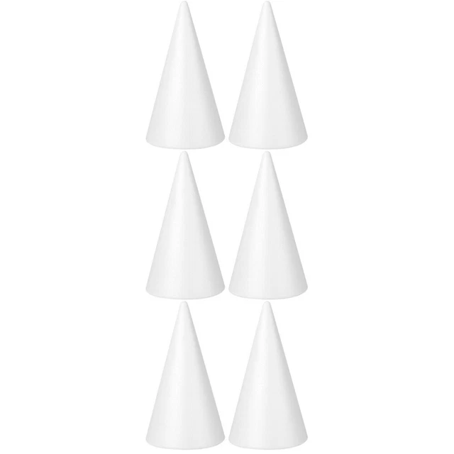 foam cones 6 stücke Kinder Caes Handwerk Kinder Kinder DIY White Party Christmas