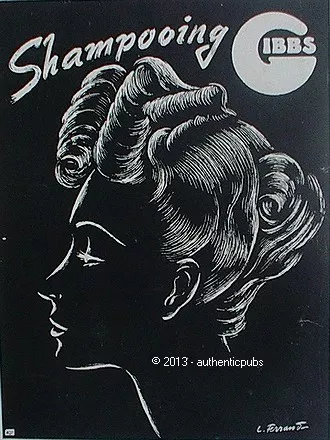 Publicite Gibbs Shampooing Beaute Cheveux Signe L Ferrand De 1944 French Ad Pub