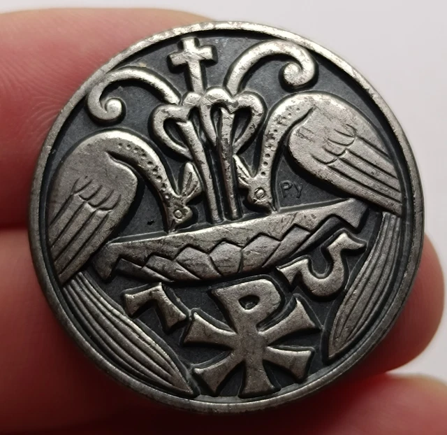 Ancienne Broche En Bronze Doré Signée Fernand PY – Bijou Vintage