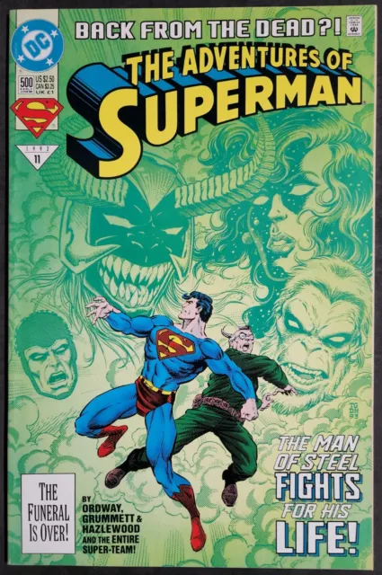 Adventures of Superman #500 1st App Steel & Superboy DC Comics 1993 VF Direct