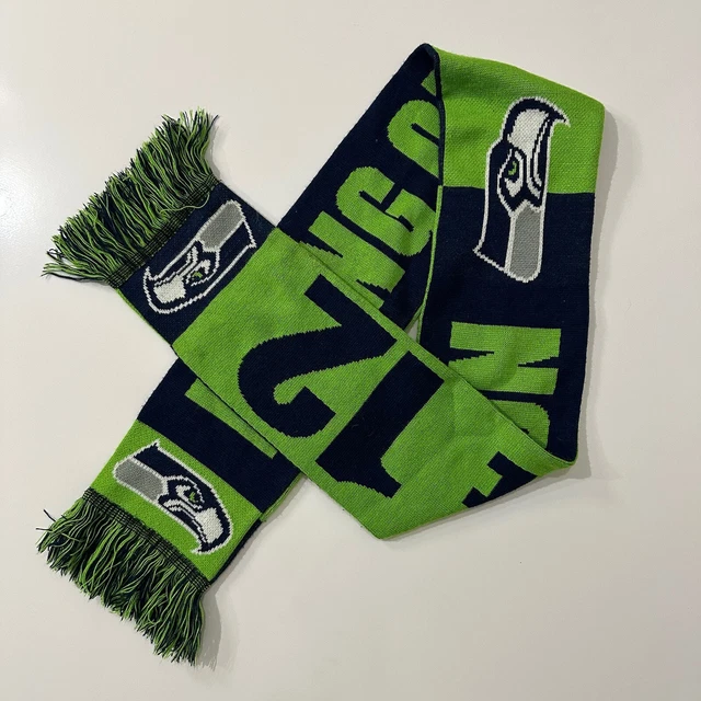 NFL SEATTLE SEAHAWKS-UNISEX’S  SCARF-BLUE/GREEN-"Bring on the 12"