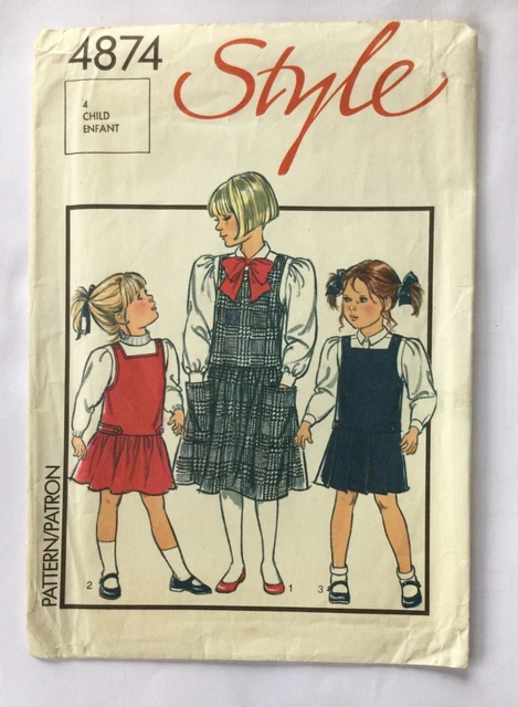 knee length dresses for ladies V-Neck Pinafore Dress PDF Sewing Pattern