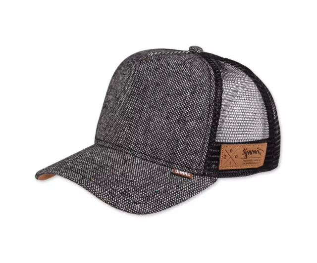 Djinns Hft Camionero Malla Cap Manchado Tweed Black Gorra Mezcla Parche Snapback