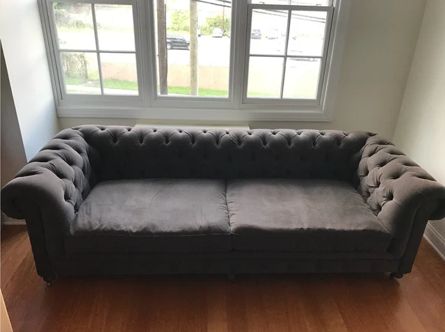Restoration Hardware Gray Kensington Couch/Sofa/Daybed 