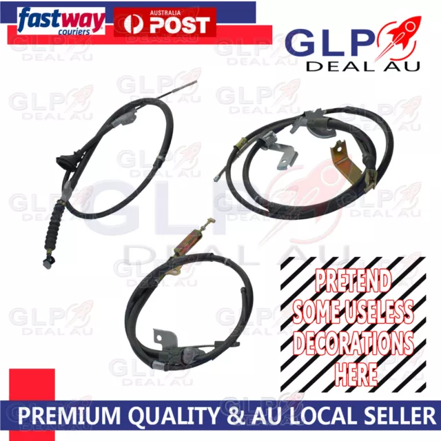 Rear LH + RH + Front Hand Brake Cable Fit Toyota Hilux GGN25R SR SR5 2005-2016