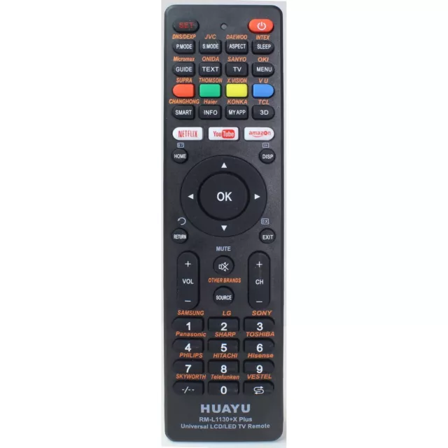 Remote Control Replacement for RCA TV RTU7877 RLDED5098-B-UHD RT3205 RT4038