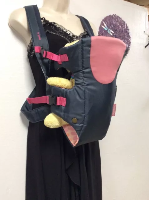 Infantino Infant Back Carrier Blue Pink Solid Polyurethane Foam 134