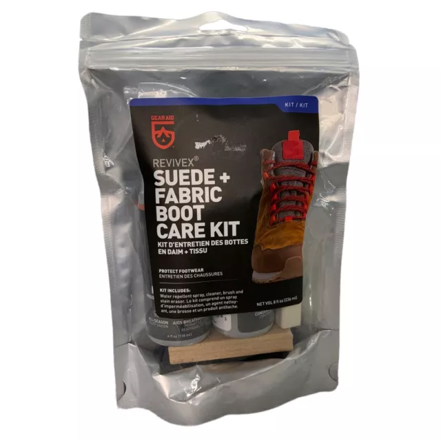 Gear Aid Rivivex Suede Fabric Boot Care Kit Protect footwear