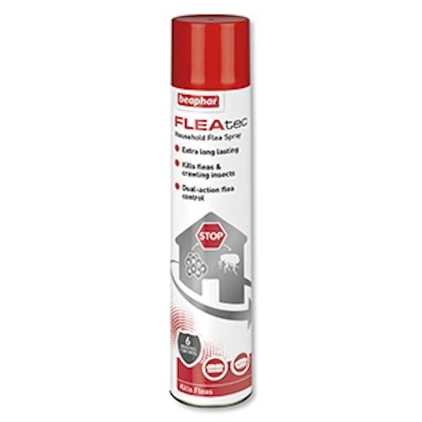 Beaphar FLEAtec spray antipulci domestico 600 ml uccide uova, larve e pupe