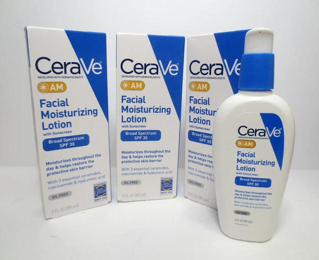 CERAVE AM FACIAL Moisturizing Lotion Spf 30 3.0 Oz Boxed Exp 06/25