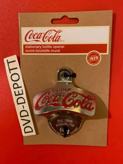 TableCraft Drink Coca-Cola Wall Mount Stationary Coke Bottle Opener Free Shipp