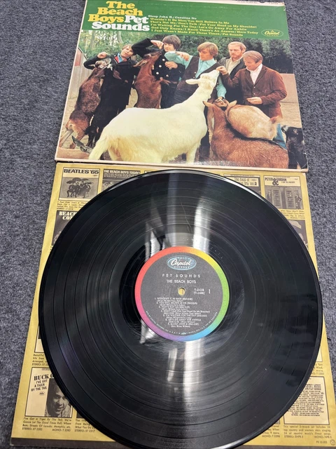 POP SURF BEACH BOYS Pet Sounds Capitol T 2458 1966 Mono VG+ Orig Inner Sleeve